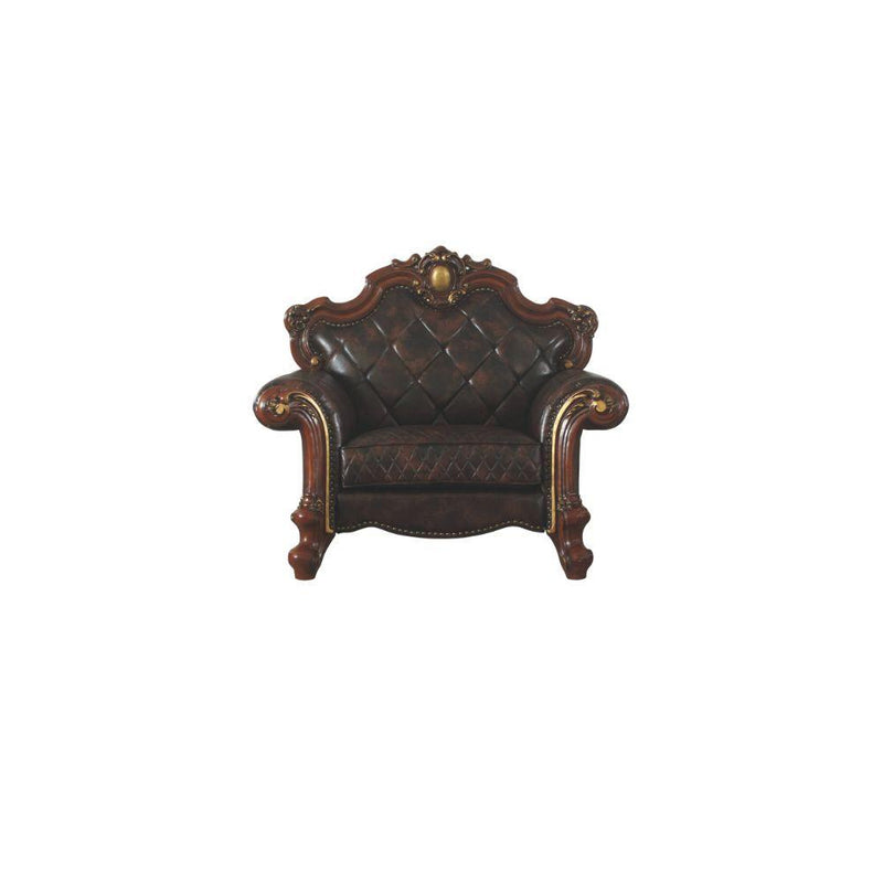 Acme Furniture Picardy Stationary Polyurethane Chair 58222 IMAGE 1