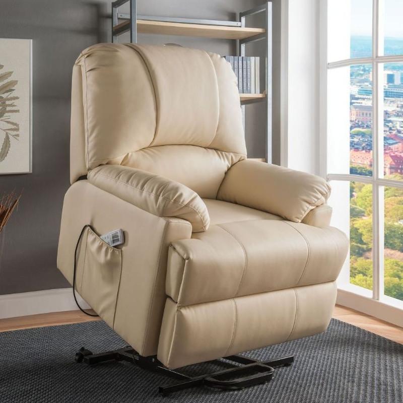 Acme Furniture Ixora Polyurethane Lift Chair with Massage 59286 IMAGE 1