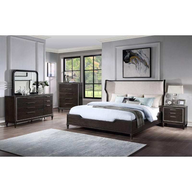 Acme Furniture Lorenzo California King Upholstered Panel Bed 28084CK IMAGE 4