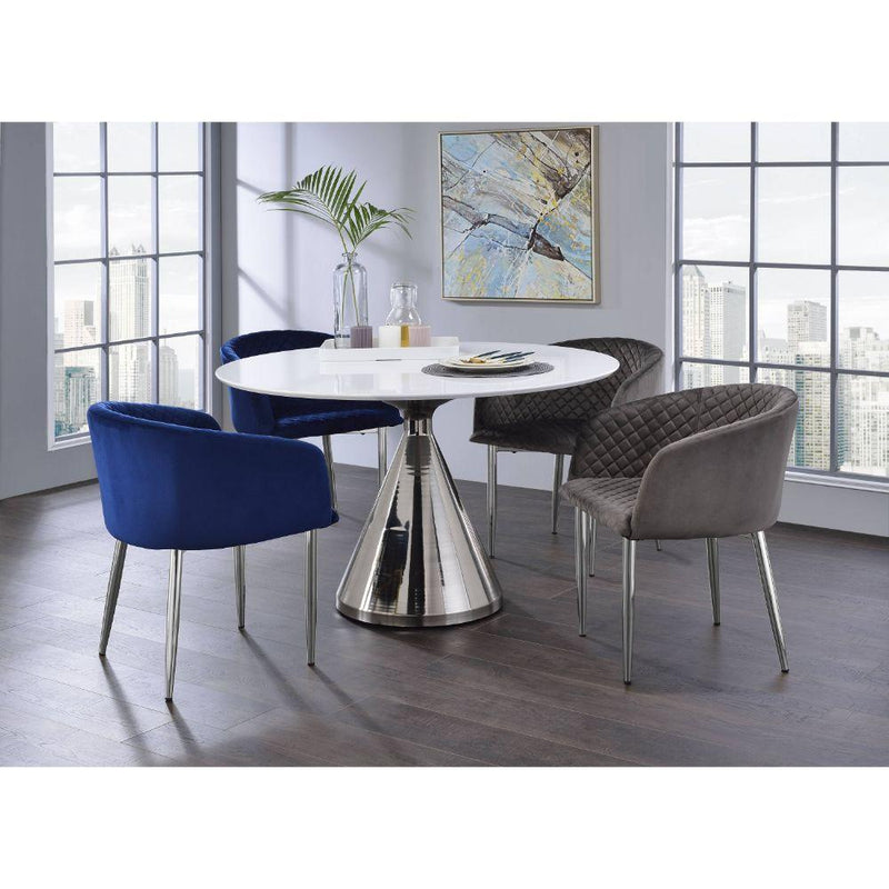 Acme Furniture Round Hawkins Dining Table with Pedestal Base 72925 IMAGE 4