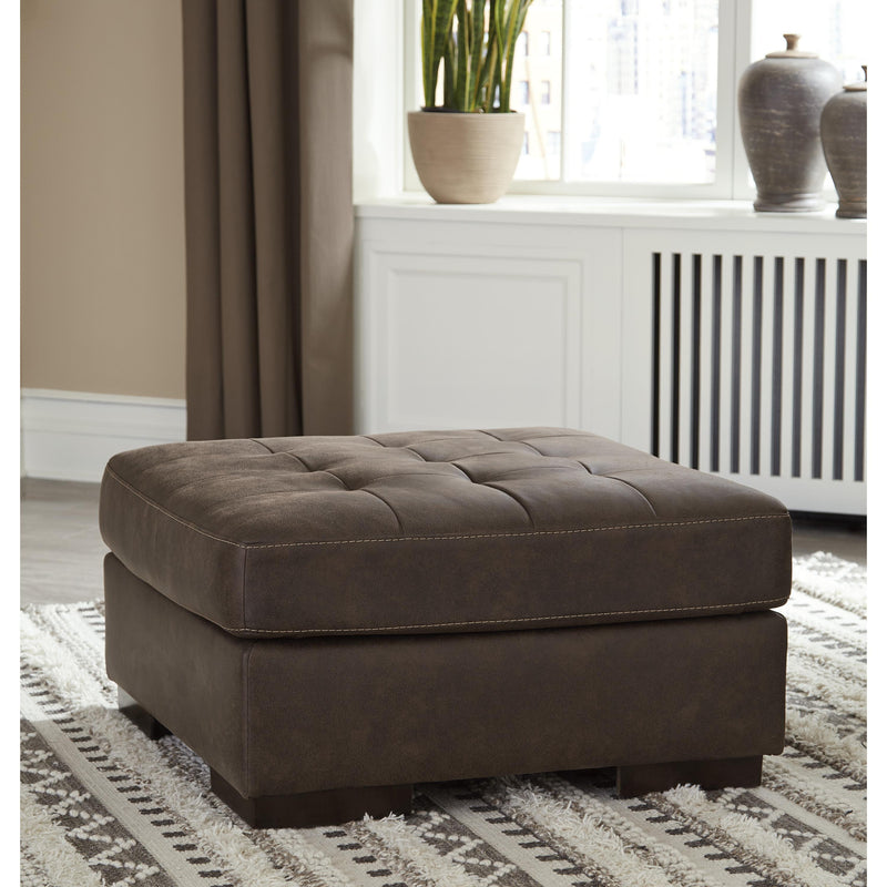 Signature Design by Ashley Maderla Leather Look Ottoman 6200208 IMAGE 4