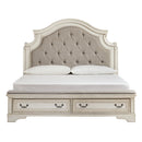 Signature Design by Ashley Realyn King Upholstered Platform Bed B743-58/B743-56S/B743-197 IMAGE 2